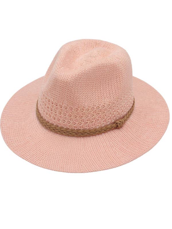 Knitted straw hat Panama top hat pop jazz hat breathable