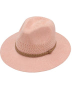 Knitted straw hat Panama top hat pop jazz hat breathable