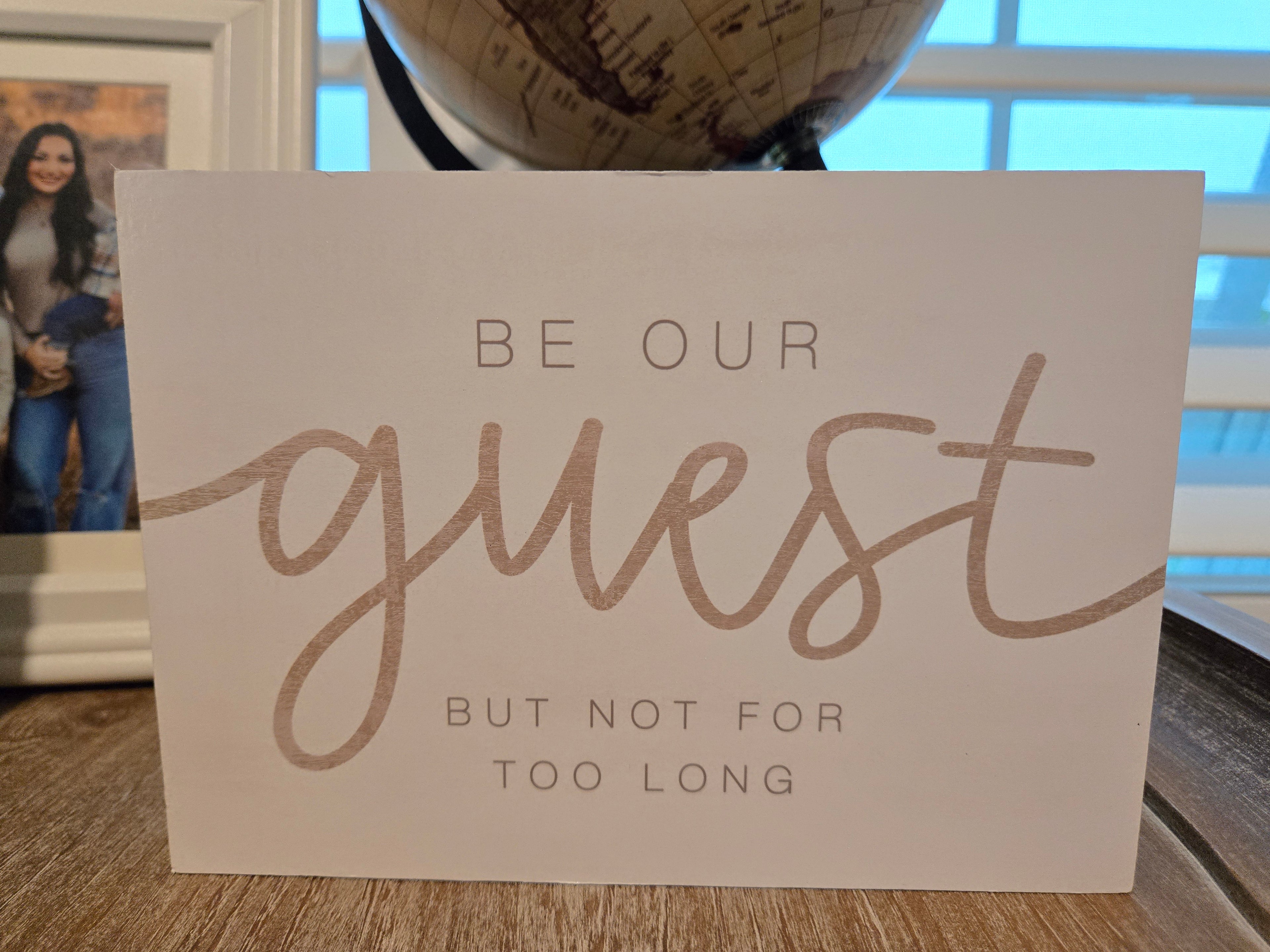 Be Our Guest Sign