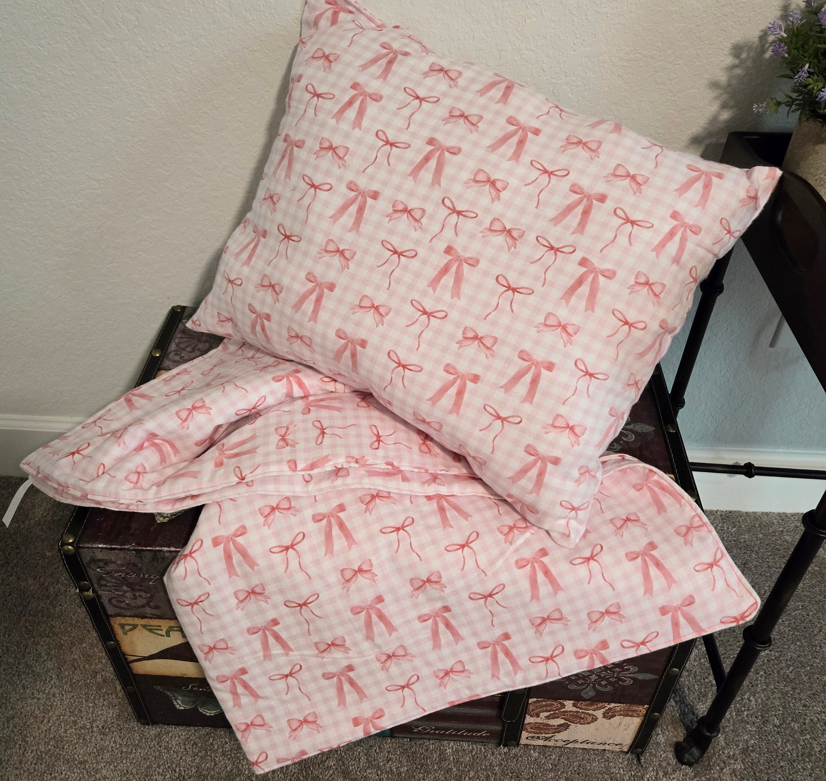 Homemade Baby Blanket And Pillow Set