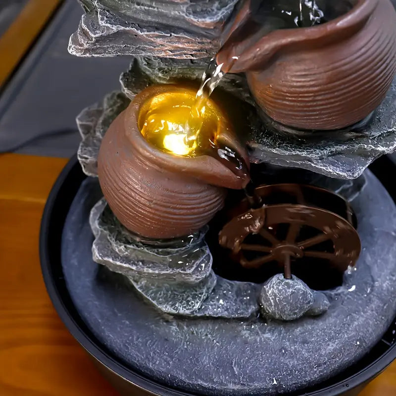 3 Teir Tabletop Waterfall - Ghost Ship