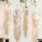 4pcs Scandinavian Woven Dream Catcher Set