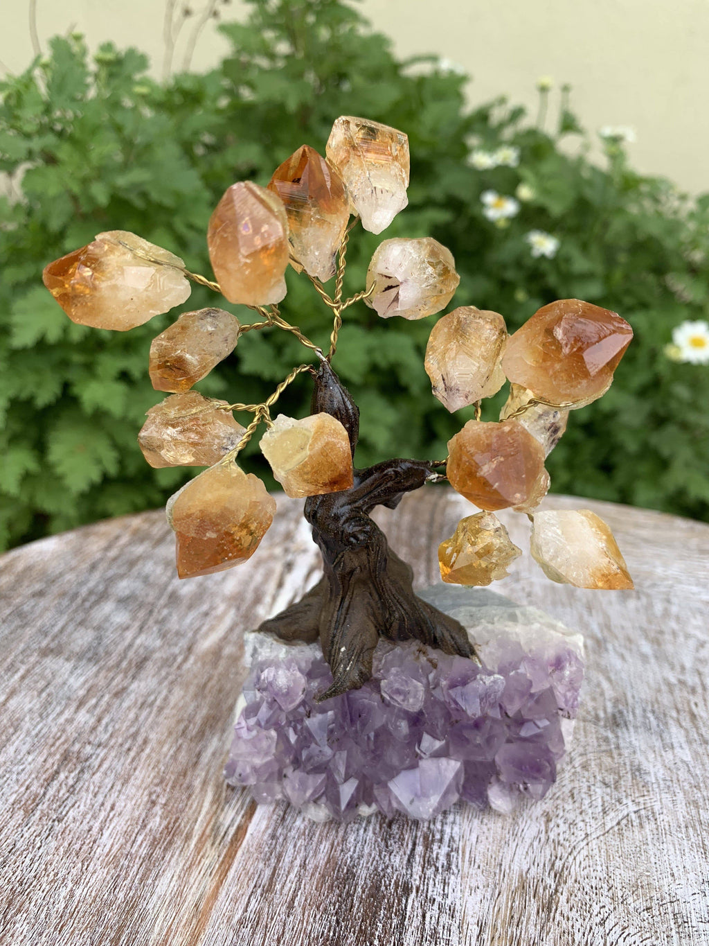 Crystal Tree on Amethyst Base High Quality with points