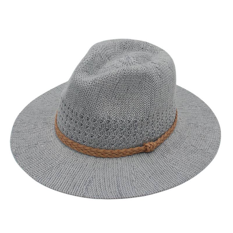 Knitted straw hat Panama top hat pop jazz hat breathable