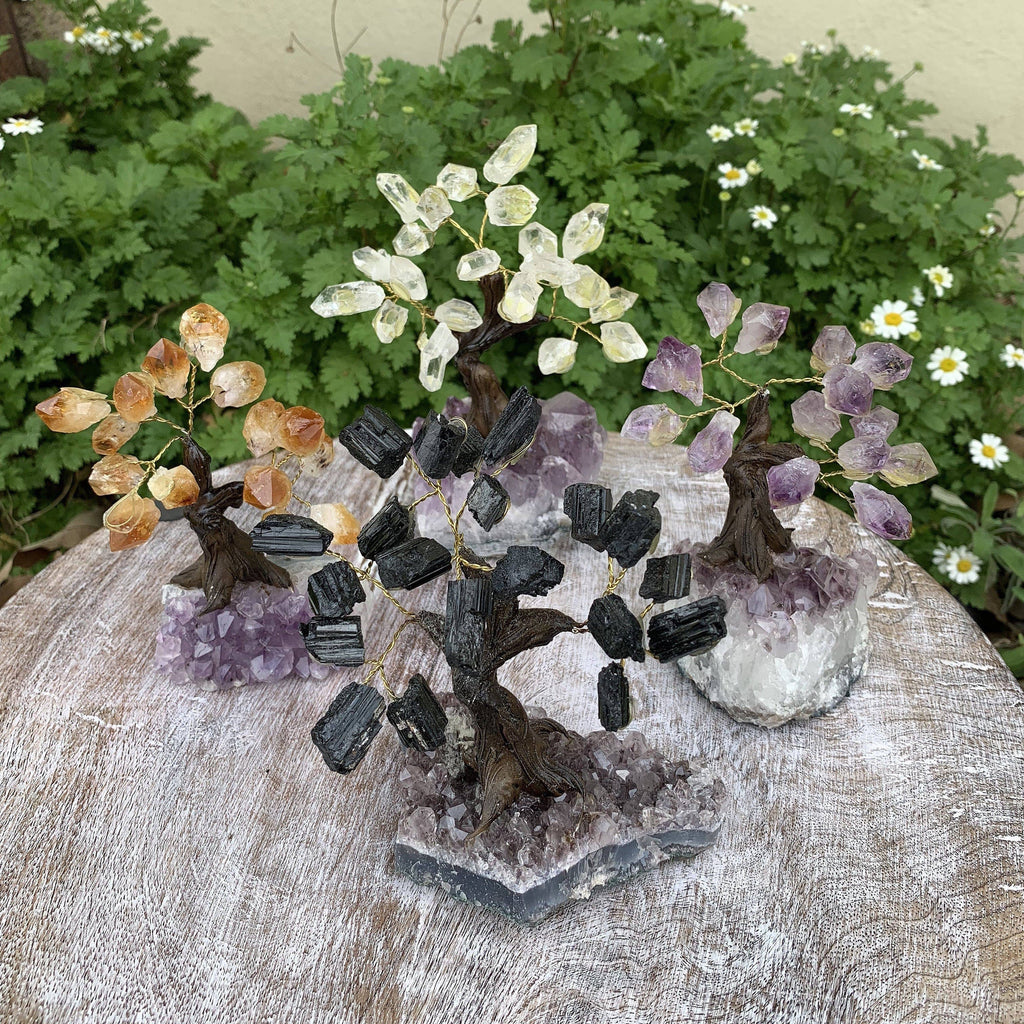 Crystal Tree on Amethyst Base High Quality with points