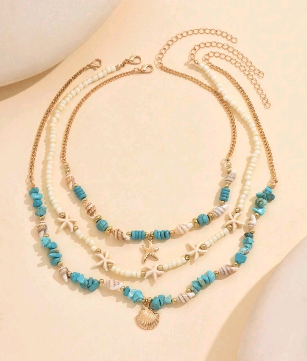 Three Piece Turquoise Set