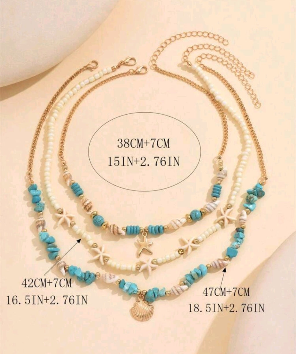 Three Piece Turquoise Set