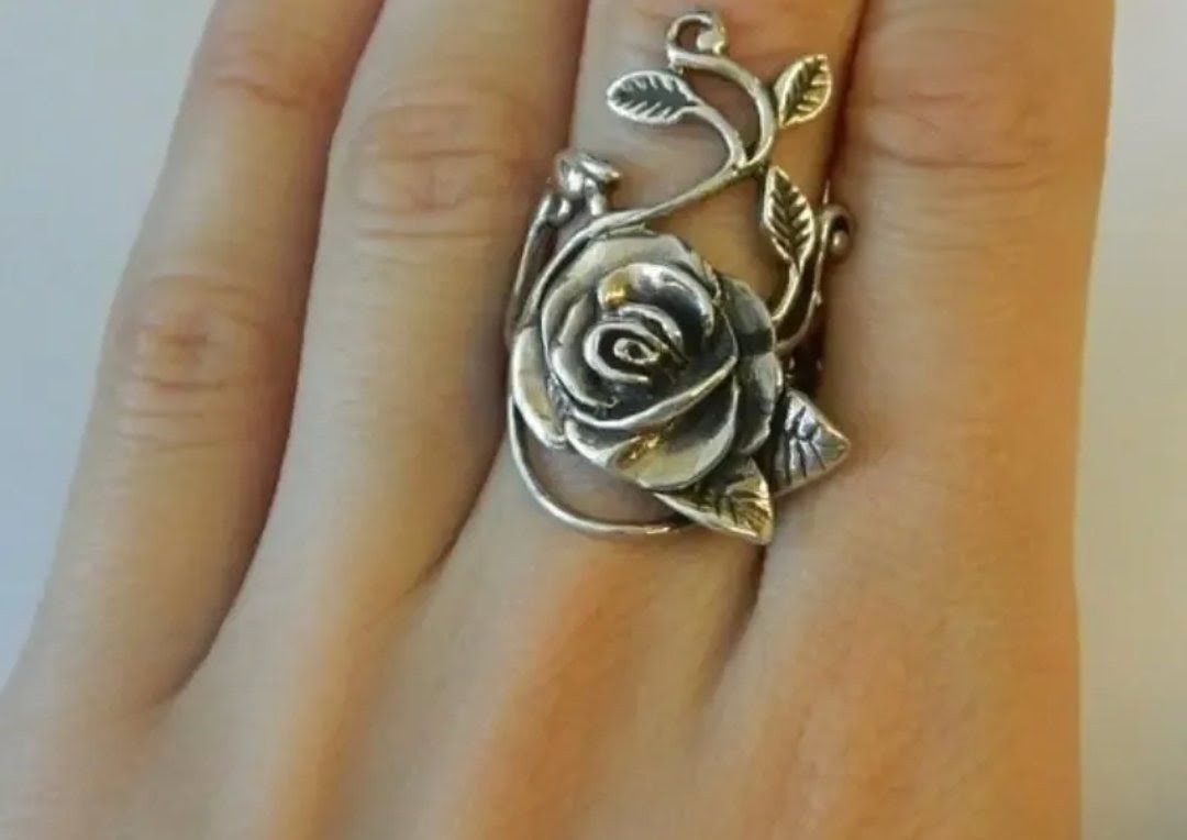 Simple Style Alloy Flower Ring