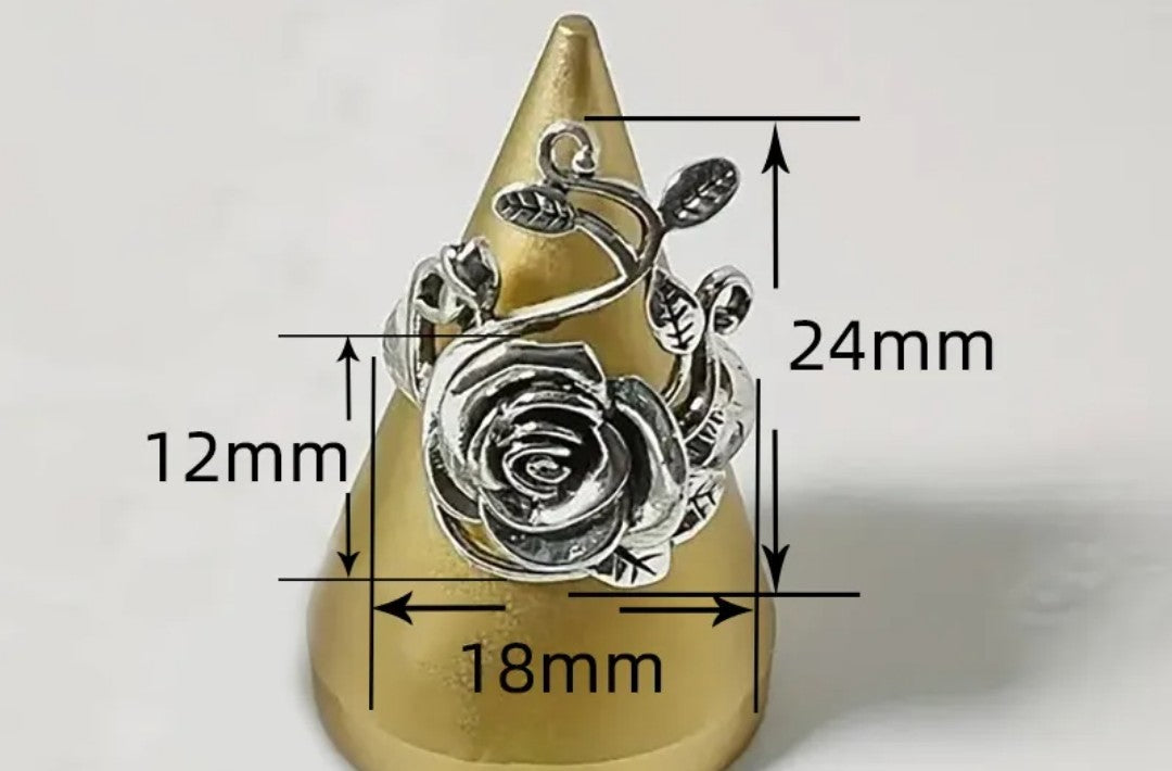 Simple Style Alloy Flower Ring