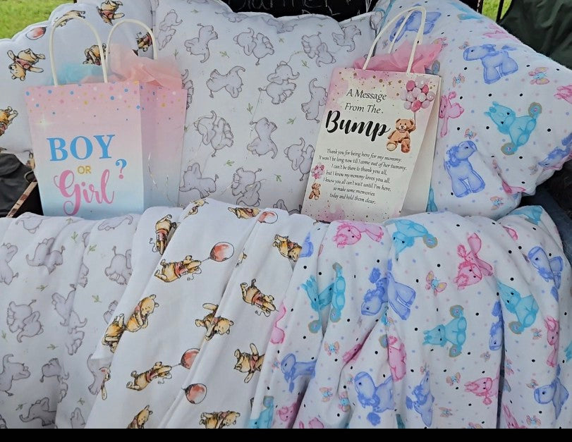 Homemade Baby Blanket And Pillow Set