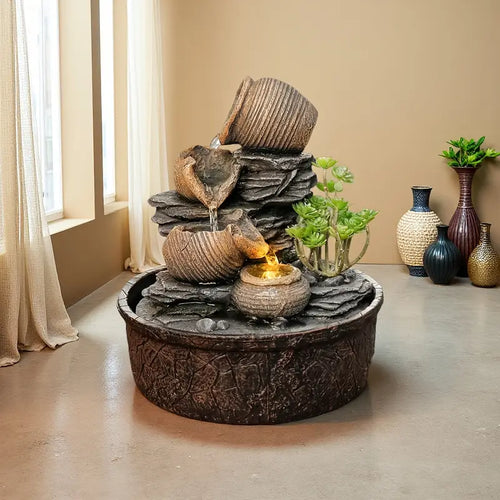 3 Tier Tabletop Waterfall - Three Altars Tree Fountain