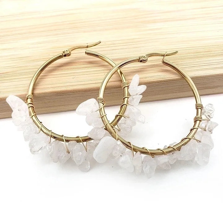 Natural Stone Earrings