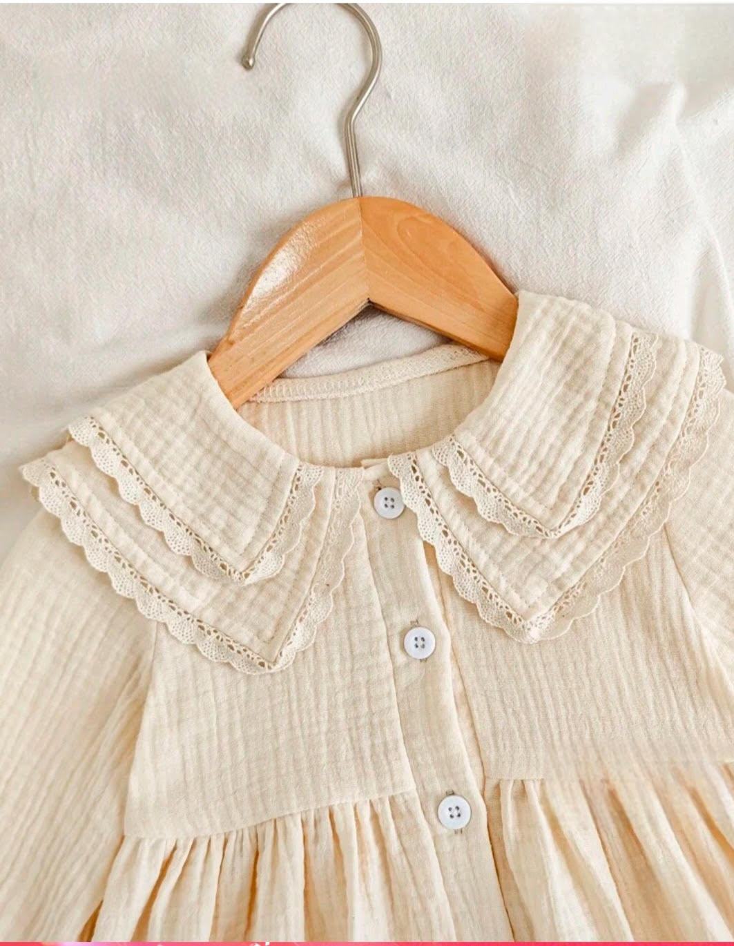 Simple Charm Vintage Cotton Dress