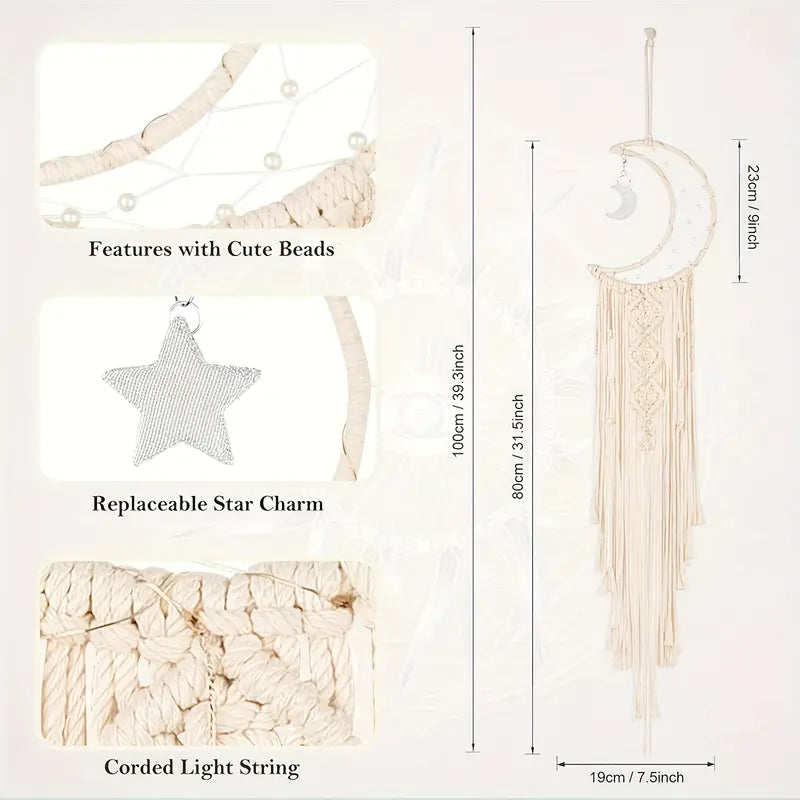 4pcs Scandinavian Woven Dream Catcher Set