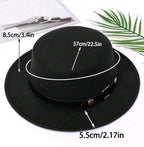 Black Fedora Hat