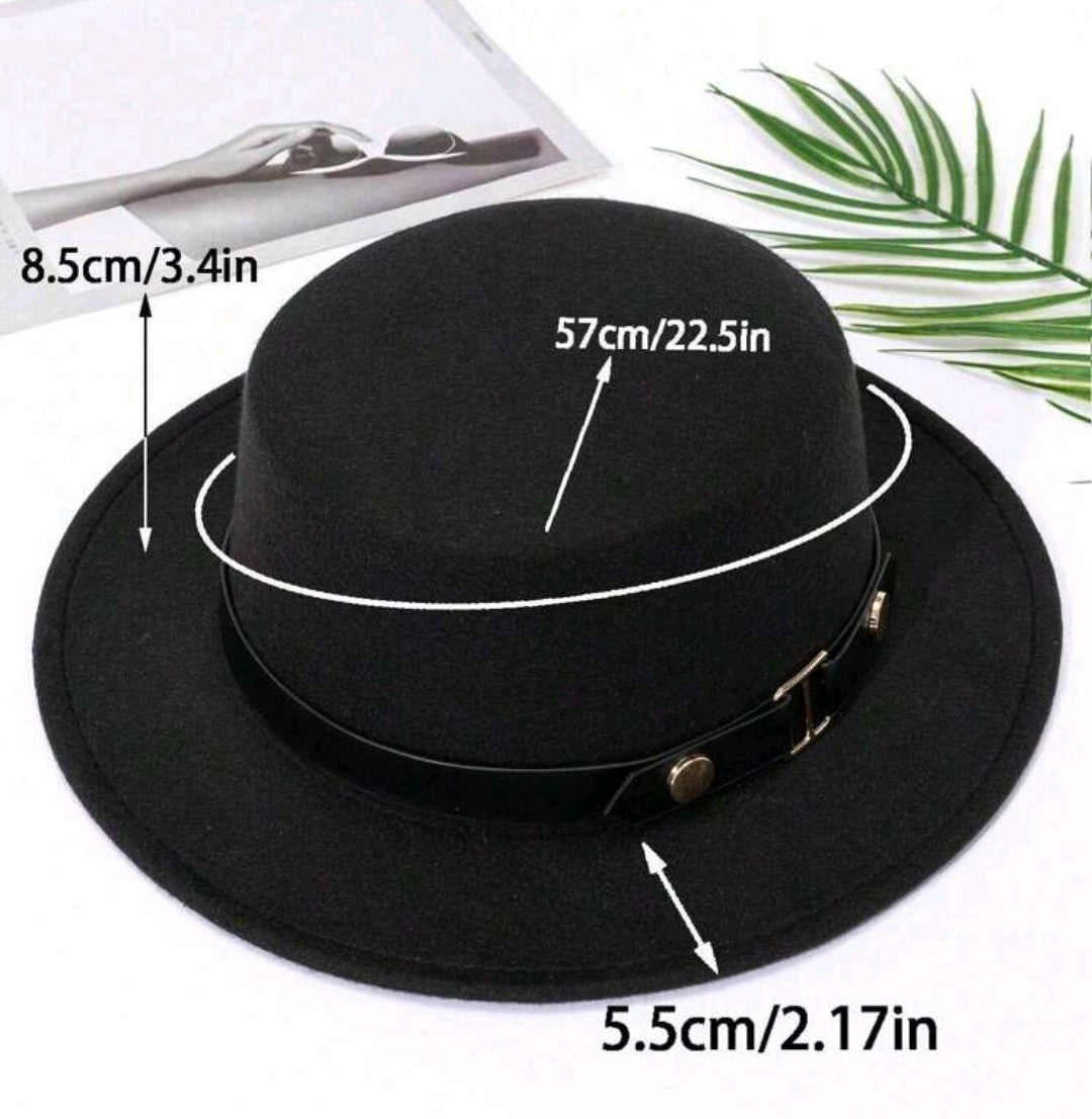 Black Fedora Hat