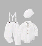 Vintage 5-Piece White Suit Set w/ Page Boy Hat