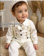 Vintage 5-Piece White Suit Set w/ Page Boy Hat