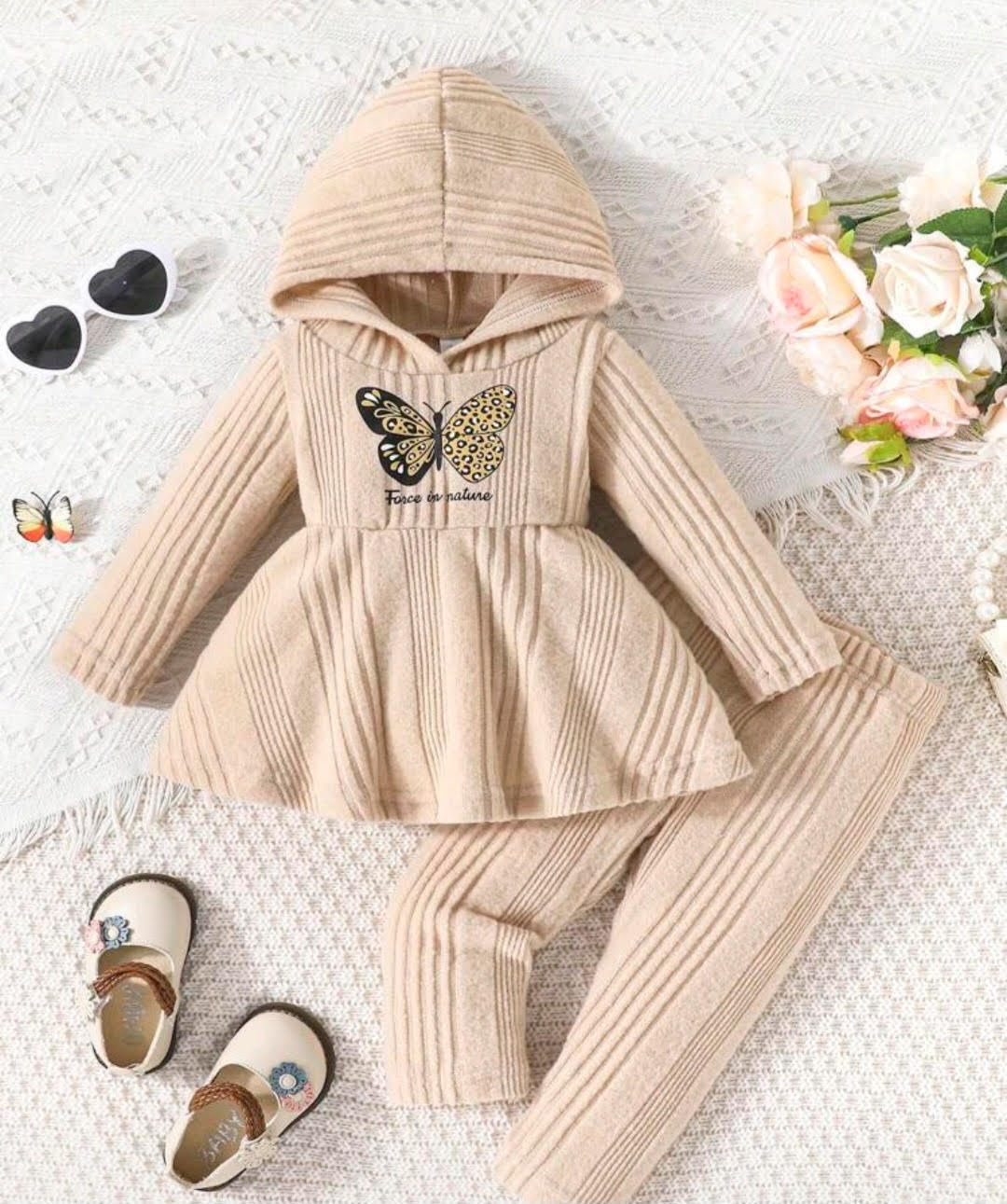 Sweet Butterfly Dreams – Toddler 2-Piece Knit Set