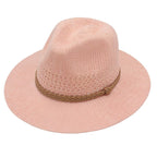 Knitted straw hat Panama top hat pop jazz hat breathable