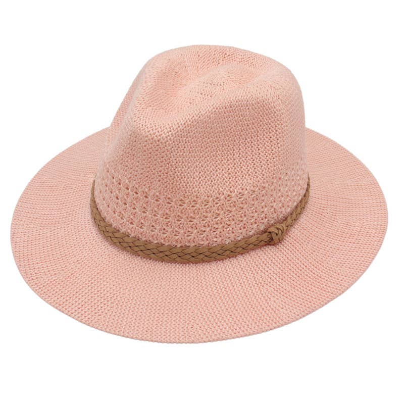 Knitted straw hat Panama top hat pop jazz hat breathable