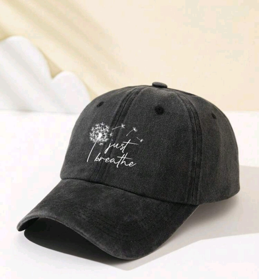 Just Breathe Dandelion Baseball Cap