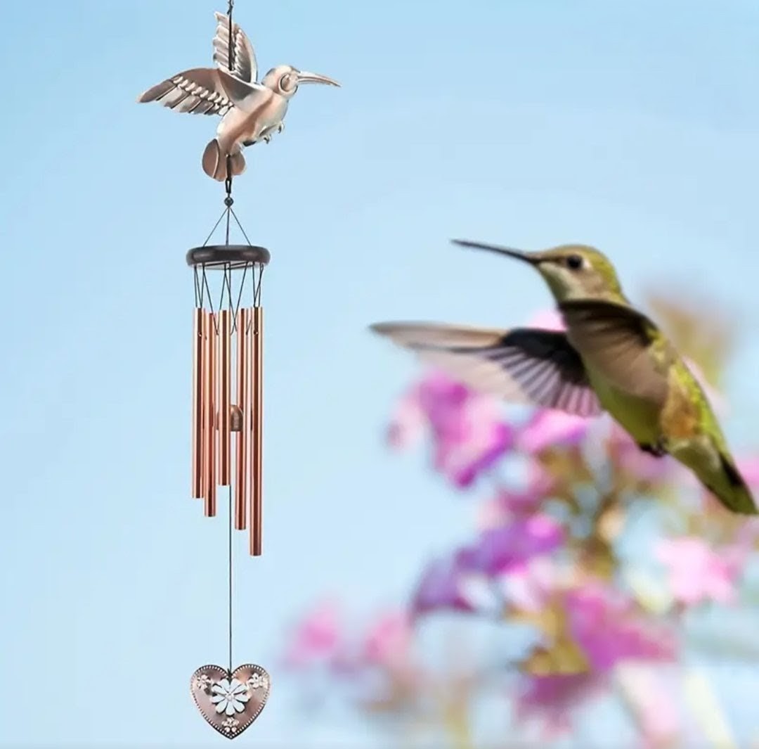 Brass Hummngbird Win Chime