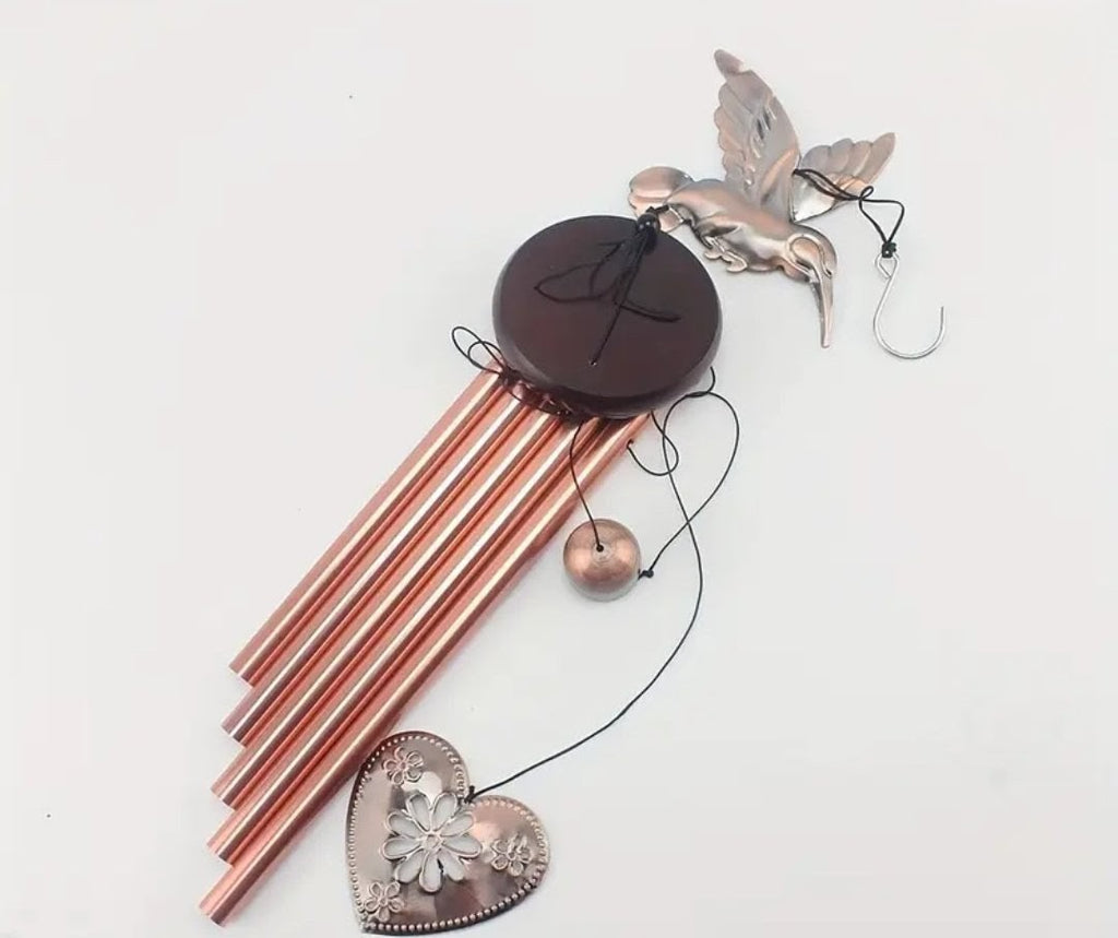 Brass Hummngbird Win Chime