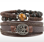 Men's 7 Layered Leather Bracelet