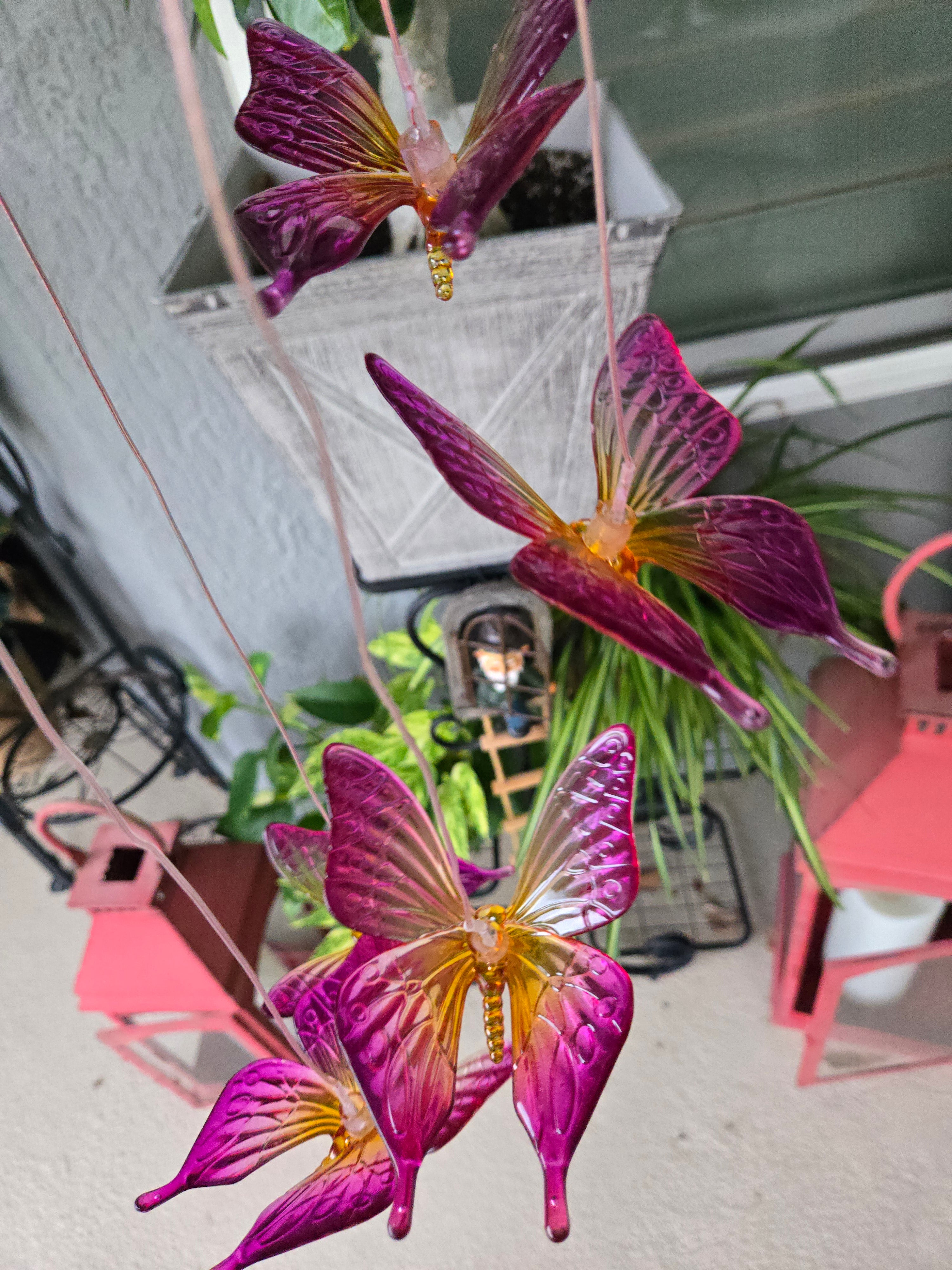 Solar Humingbird Windchime