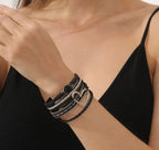 Bohemian Love Rhinestone Magnetic Bracelet