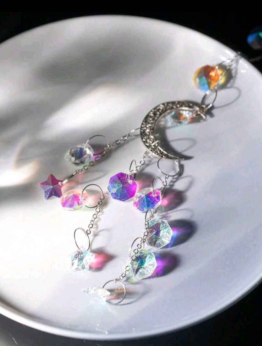 Crystal Moon Suncatcher