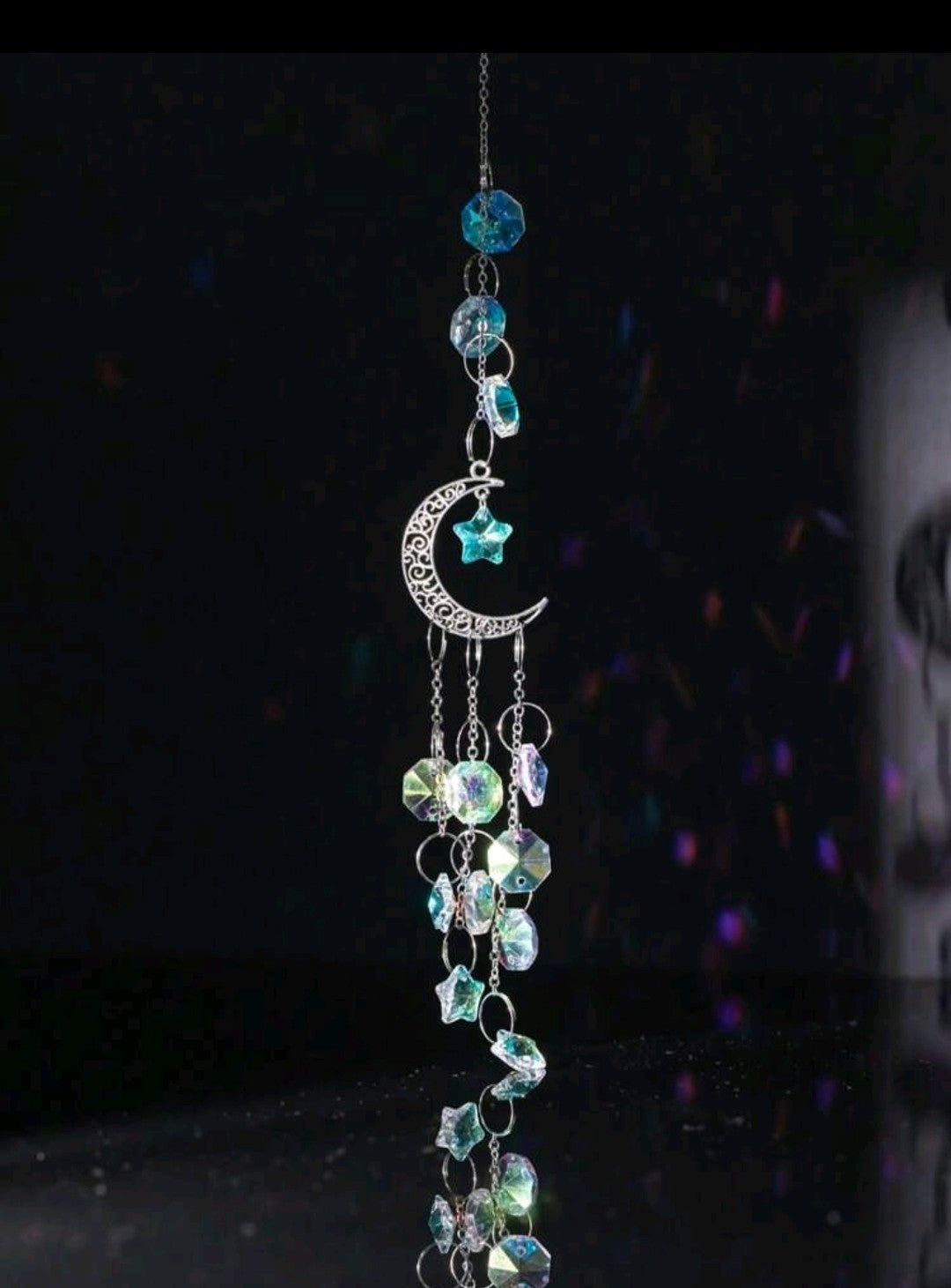 Crystal Moon Suncatcher