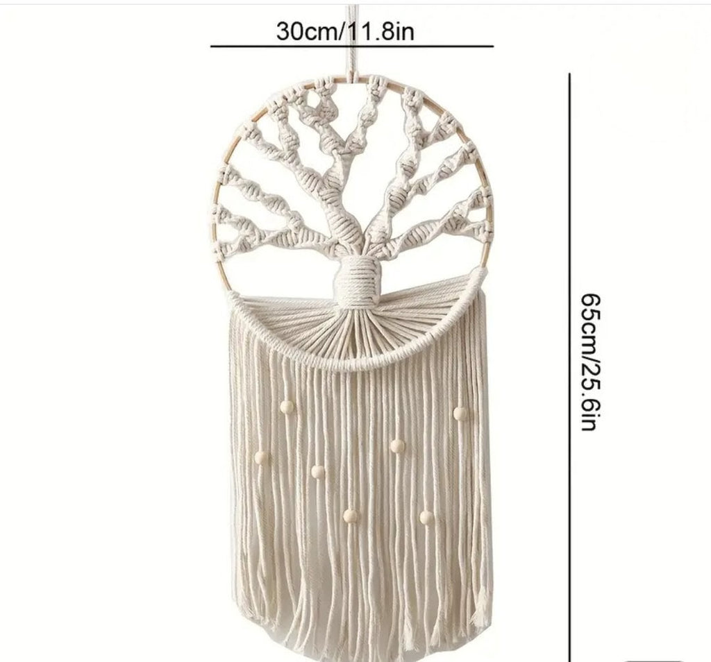 Handcarafted Bohemian Macrame - Tree Of Life - Dream Catcher