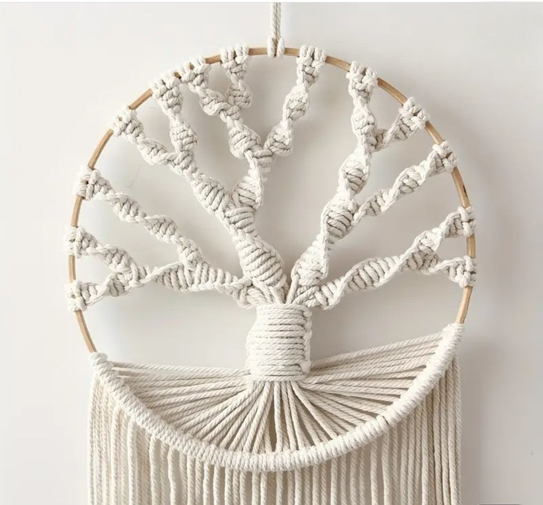 Handcarafted Bohemian Macrame - Tree Of Life - Dream Catcher