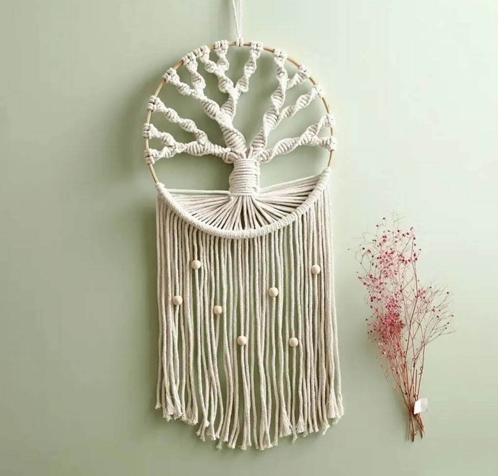 Handcarafted Bohemian Macrame - Tree Of Life - Dream Catcher
