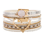Bohemian Love Rhinestone Magnetic Bracelet